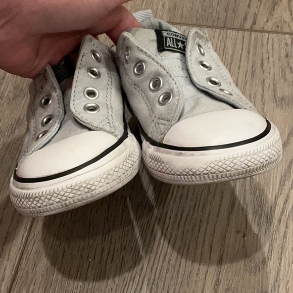 Converse Lot of 2 Gray Pink Sneakers Classic Low-Top All Star Chucks Size 7 - Picture 10 of 16